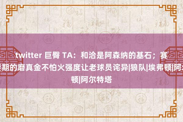 twitter 巨臀 TA：和洽是阿森纳的基石；赛季重要期的磨真金不怕火强度让老球员诧异|狼队|埃弗顿|阿尔特塔